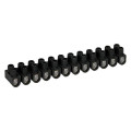 Barrette acier noire 25 mm²