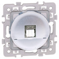 Square rj 45 cat6 grade tel+inf utp silver