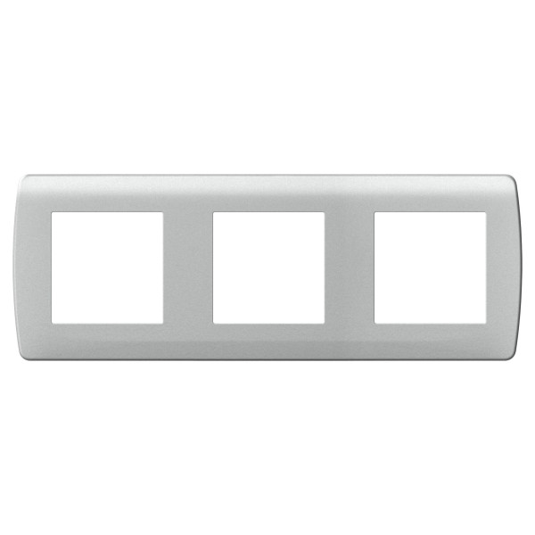 Plaque "silver" 3 postes