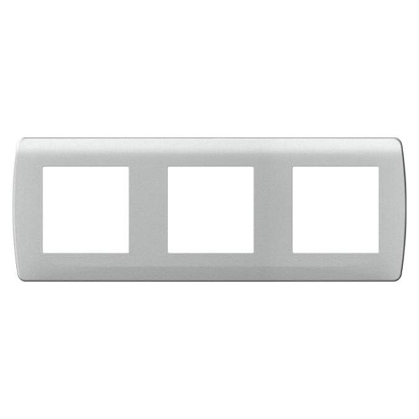 Plaque "silver" 3 postes