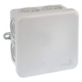 Boîte de dérivation 80x80x45 Eur’Ohm Sum’Ohm étanche 7entrées avec couvercle enclipsable IP55