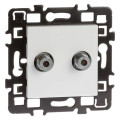 Prise tv f dble  multi-serv.+ enj.