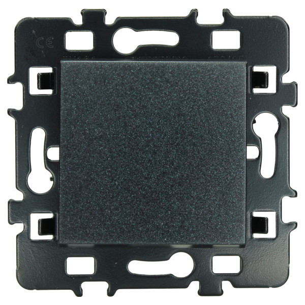 Bouton- poussoir anthracite