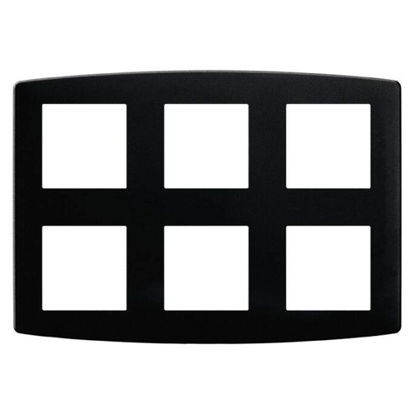 Plaque 2x3 anthracite
