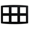 Plaque 2x3 anthracite