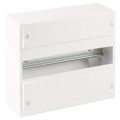 Coffret d'Intérieur Blanc 13 Modules Eur'Ohm - 1 Rangée - avec Bornier P+N+T