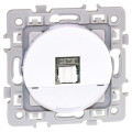 Prise Blanche RJ45 Square Eur’Ohm - Grade 1 - Catégorie 6