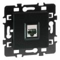 Rj45 cat 6 stp grade 3 multi-services anthracite multi-services + enjoliveur esprit
