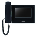 Moniteur noir vidéo ip / sip écran tactile 7'' avec boucle magnétique au combiné 