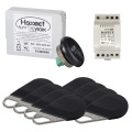 Pack avec 1 centrale helight2 et de 8 badges hecv2n programmés avec alimentation 40781