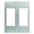 Façade inox pour intégration 2 x GF2F dans potelet PA1603 (140006)