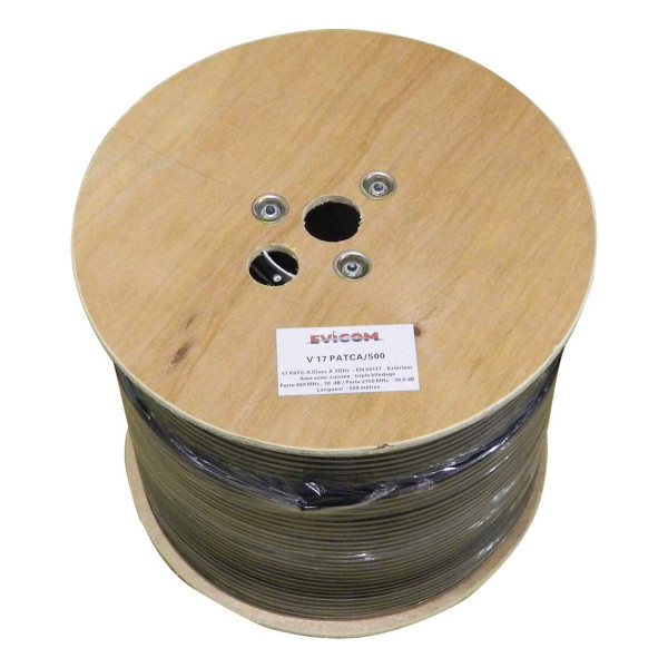 Evicom cable noir -17db en 500 m (classe a)