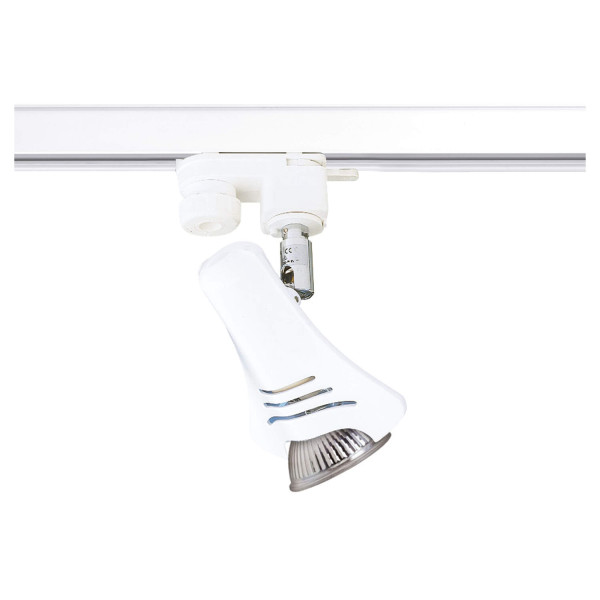 Spot COSMOS 023 Aric Blanc sur Rail – GU10 – 36° - LED 6 W – 3000 K