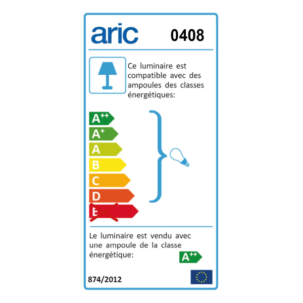 Spot COSMOS 023 Aric Blanc sur Rail – GU10 – 36° - LED 6 W – 3000 K