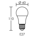 Step dim e27 - lampe led e27 8,5w 4000k 806lm, a+, 15000h, dimmable par inter