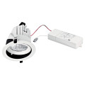 Randy 4 - downlight rond, orientable, blanc, 70°, led intég 38w 3000k 3900lm