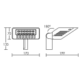 Projecteur Noir LED 30 W  3000 K TAG Aric