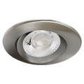 Axel - encastré ip20/65 vol.2, bascul., nickel, led 6w 550lm 3000/4000k (cct)