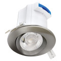 Axel - encastré ip20/65 vol.2, bascul., nickel, led 6w 550lm 3000/4000k (cct)