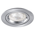 Dlt-iso 75 - encastré gu10 fixe, nickel, recouvrable, rt2012, lampe non incl.