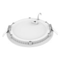 Flat cct - downlight plat rond fixe blanc 110° led 12w 770lm 3000/4000k (cct)