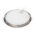 Flat cct - downlight plat rond fixe nickel 110° led 20w 1700lm 3000/4000k (cct)