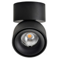 Tahiti - appl. mur orientable noire, led 13w 3000k 1100lm, indirect et variable