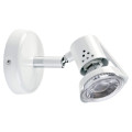 Rubis - spot sur patère gu10, blanc, a/lpe led 6w 3000k 500lm incl