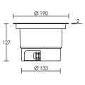 Aquasol medium - encastré de sol extérieur g53