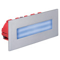 Baliz 3 - encastré mur rectang., fixe, gris, led intég. 2,76w bleu