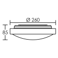 C4 - plafonnier / applique mur ip44 led intég. 10w 4000k 700lm