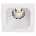 Ivaro - downlight carré fixe blanc, ip44, led intég. 40° 13w 4000k 1100lm