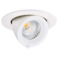 Randy s - downlight rond, orientable, blanc, 36°, led intég 7,5w 3000k 635lm