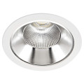 Riva - downlight ip20, Ø232mm, fixe, blanc, led intég. 28w 55° 4000k 2500lm, dim