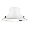 Riva - downlight ip20, Ø232mm, fixe, blanc, led intég. 28w 55° 4000k 2500lm, dim