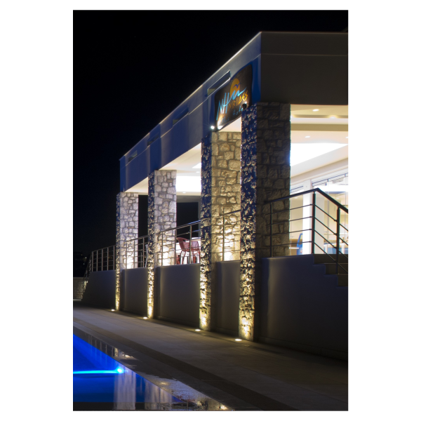 Tecnisol 200 asy - enc.sol ext. ip67 ik10, rond, noir, led 20w 3000k 1860lm