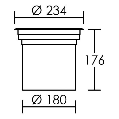 Tecnisol 200 asy - enc.sol ext. ip67 ik10, rond, noir, led 20w 3000k 1860lm
