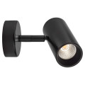 Elma - proj. s/patère, noir, angle 36°, led intég. 7,5w 4000k 570lm