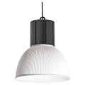 Lexa - suspension Ø316mm, noir / blanc, led intég. 40w 80° 4000k 4000lm