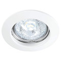 Fixo - encastré rond, fixe, gu5,3, blanc, ip20 a/lpe led 6w 3000k 500lm incl.