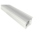 Profilé aluminium encastré pe2 pour ruban led - 2m - blanc