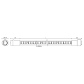 Lineled - ruban led protégé ip65 230v 180 led/m 120w 4000k 8000 lm, lg 10m