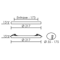 Universal - encastré réglable, fixe, blanc, led 18w 1400lm 3000/4000/6000k (cct)