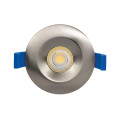 Aspen - encastré rond, fixe, nickel, led 5w 36° 450lm 3000/4000k (cct)