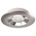 Aspen - encastré rond, fixe, nickel, led 5w 36° 450lm 3000/4000k (cct)