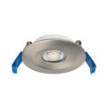 Aspen - encastré rond, fixe, nickel, led 5w 36° 450lm 3000/4000k (cct)