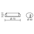 Kit meuble led - encastrés chromés avec led g4 1,8w 3000k 150lm, driver inclus