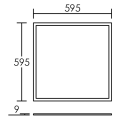 Dalle led premium - panneau 600x600 led 40w 4000k 3800lm 50000h dimmable