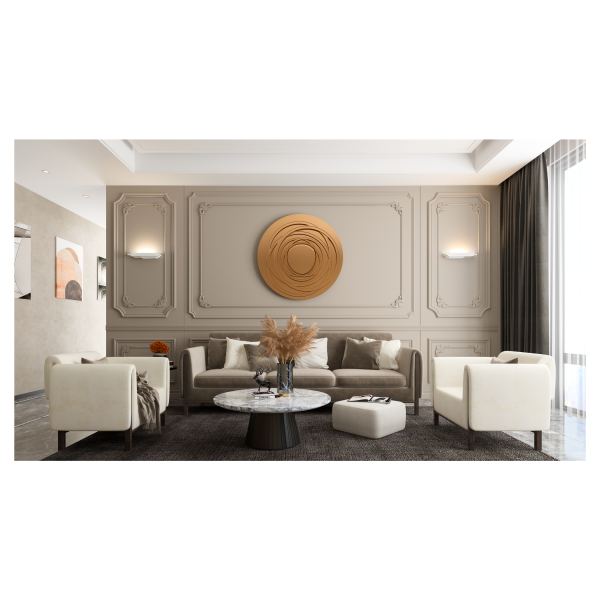 Staff - applique mur plâtre, blanc, led intég. 20w 3000k 2200lm 30000h - Aric - 50819