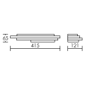 Staff - applique mur plâtre, blanc, led intég. 20w 3000k 2200lm 30000h - Aric - 50819